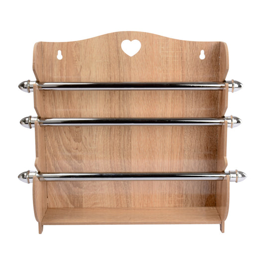 Pack Cuisine 2en1 Avec Porte Papier et Porte épices Bois MDF